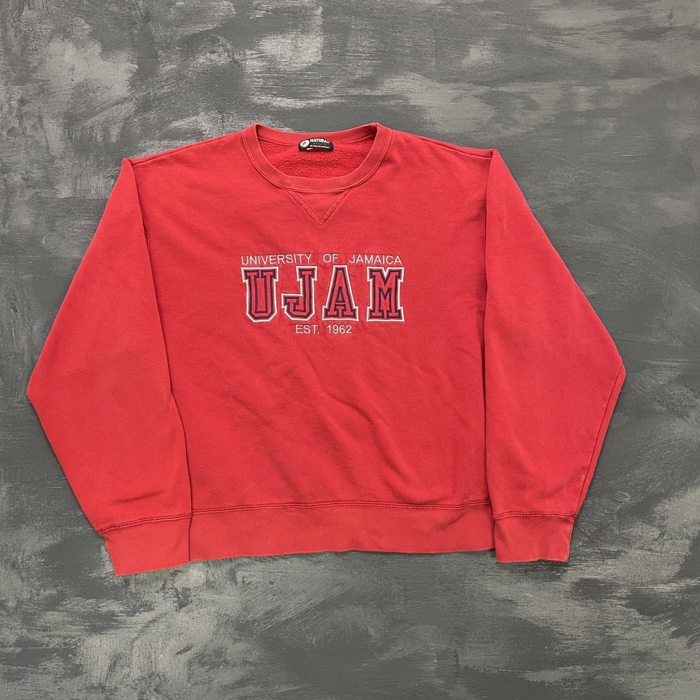 Vintage University of Jamaica Sweatshirt mens XXL Red 1990s UJAM